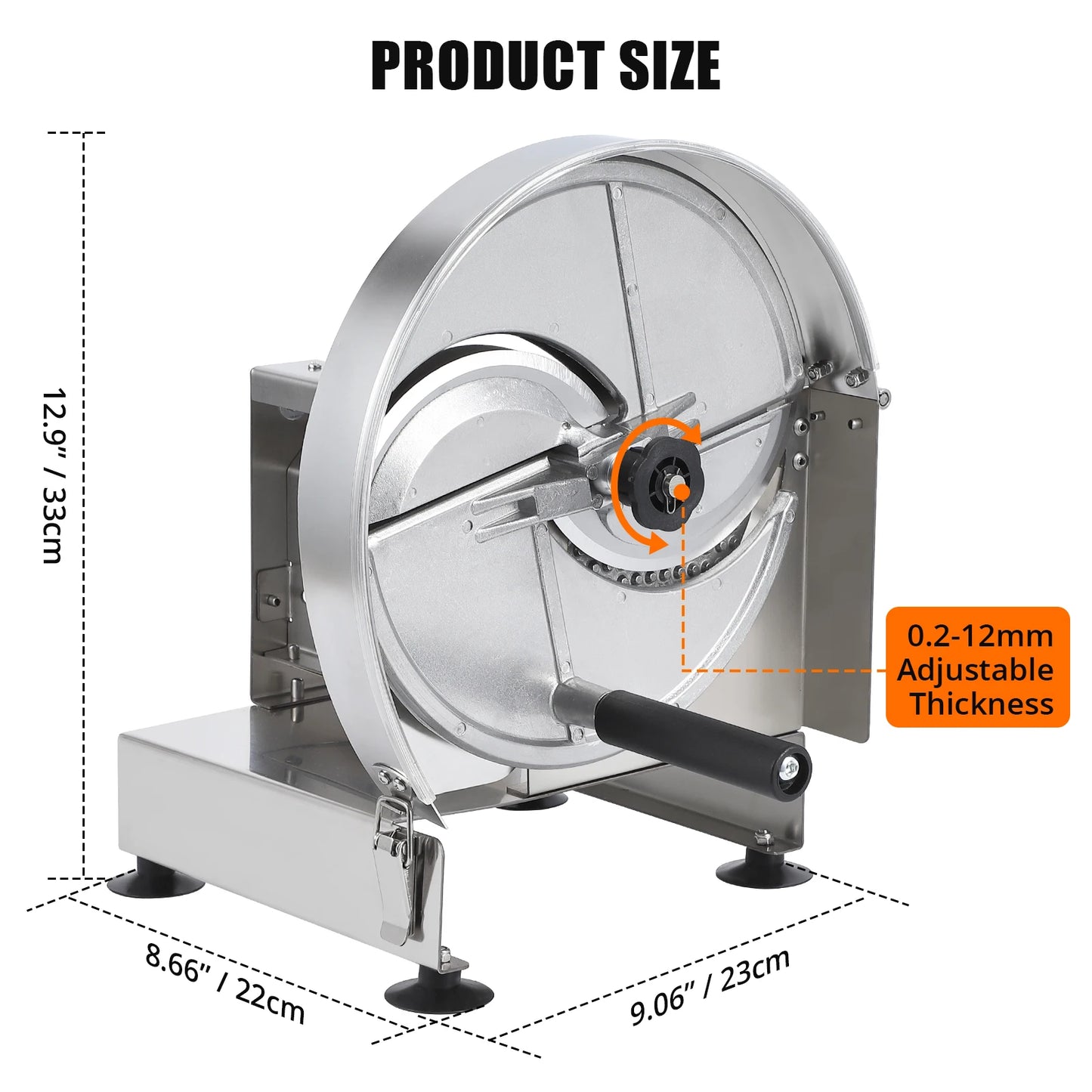 Commercial Vegetable Slicer Manual Potato Tomato Slicing Machine Onion S