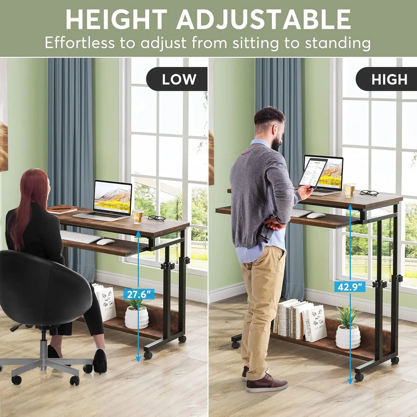 Portable Desk Height Adjustable Laptop table