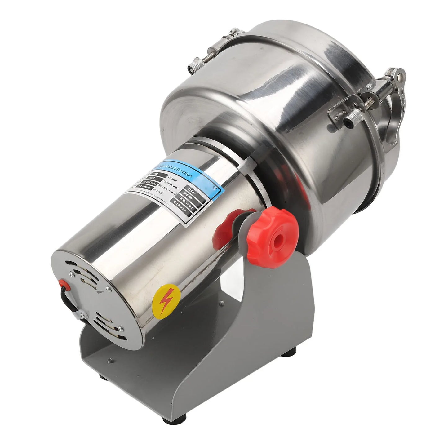1000g Electric Grinding Machine High Speed Swing Commercial Grain Mill Grinder for Spices Coffee Beans Seasoning Rice 3000W 110V