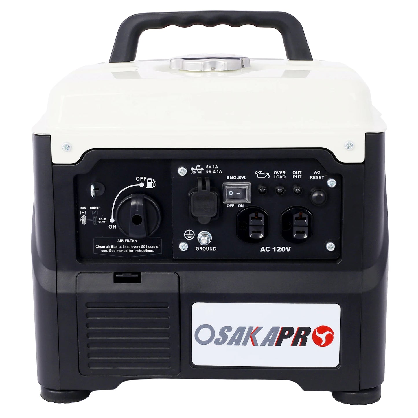 Portable Inverter Generator 1200W Ultra-Quiet Gas Powered Lightweight