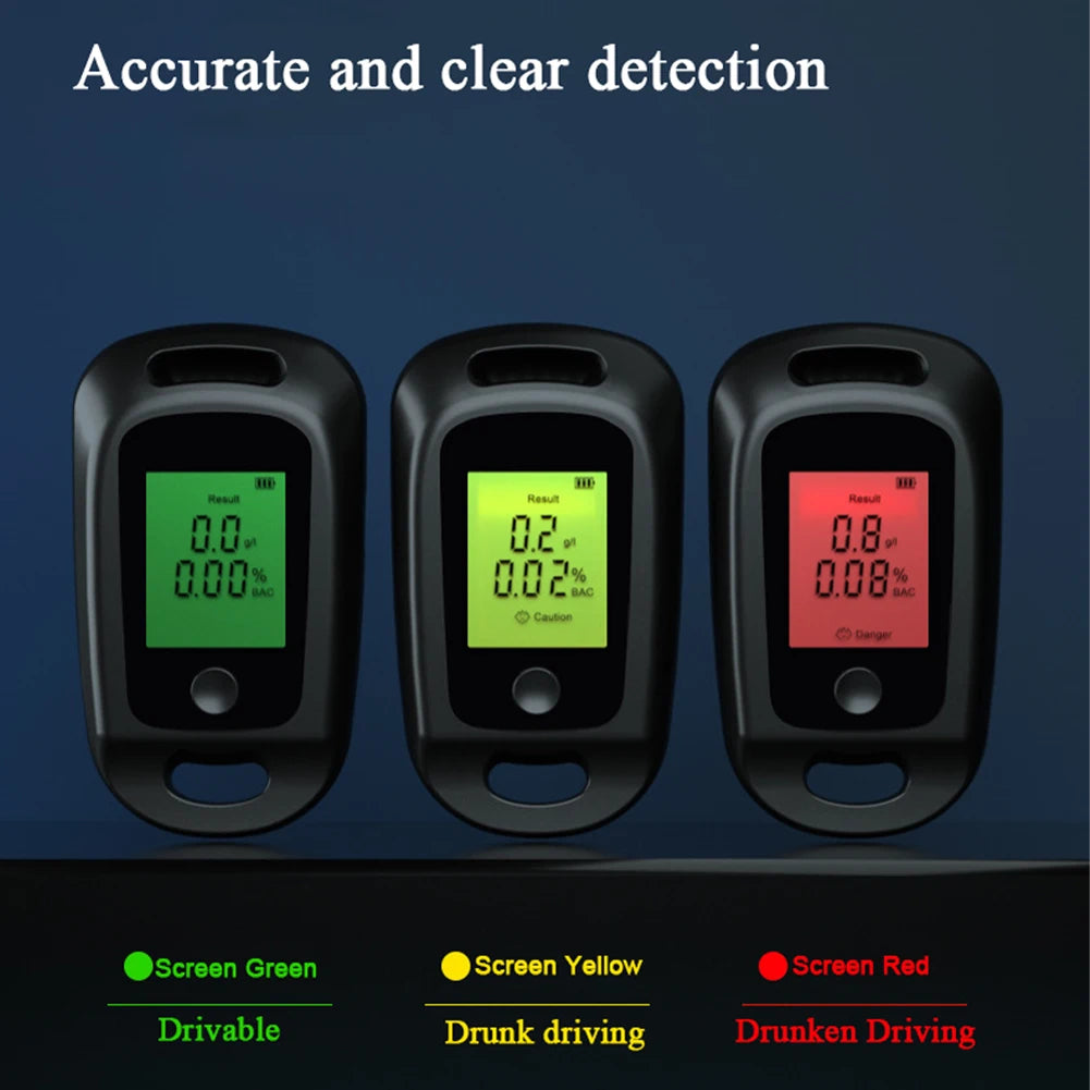 Alcohol Tester Digital Alcohol Detector LCD Display Breathalyzer Police Alcotester Professional Grade Accuracy Alcoholmeter New