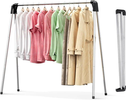 Clothes Drying Rack Foldable 55 Inch Laundry Rack Indoor Outdoor