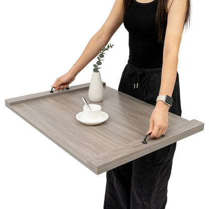 30 x 22" Large Solid Wood Noodle Board Stove Cover with Handle,