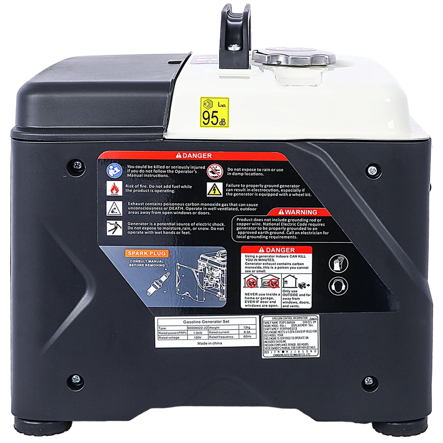 Portable Inverter Generator 1200W Ultra-Quiet Gas Powered Lightweight