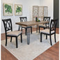 Arroyo 5Piece Dining Set Hairpin Dining Table with 4 Crossback Chairs Rich Black