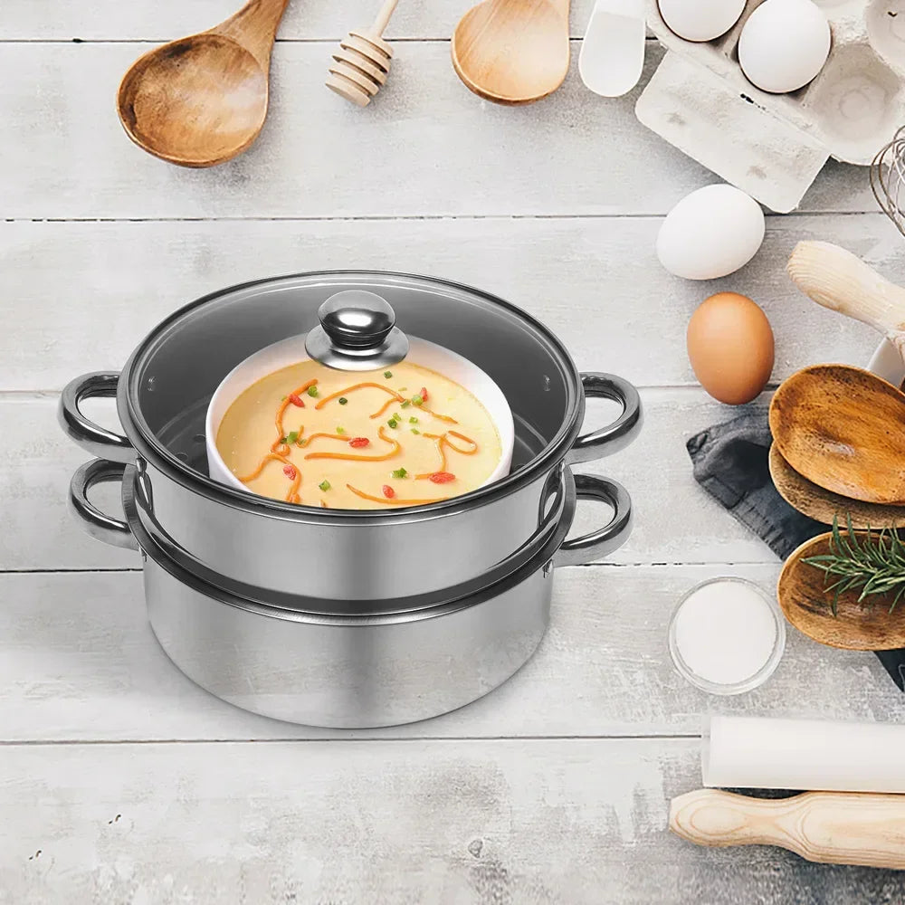 5-layer 26cm Stainless Steel Boilers Steamer Steam Cooker