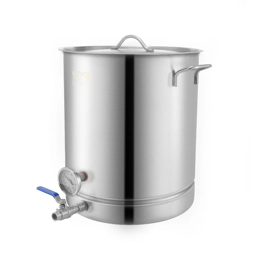 Stainless Steel Kettle 16 GALLON Brewing Pot Tri Ply Bm for Beer Brew Pot