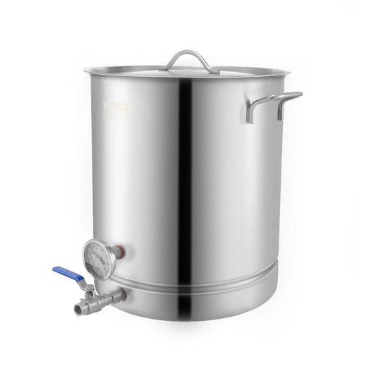 Stainless Steel Kettle 16 GALLON Brewing Pot Tri Ply Bm for Beer Brew Pot