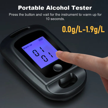 Alcohol Tester Digital Alcohol Detector LCD Display Breathalyzer Police Alcotester Professional Grade Accuracy Alcoholmeter New