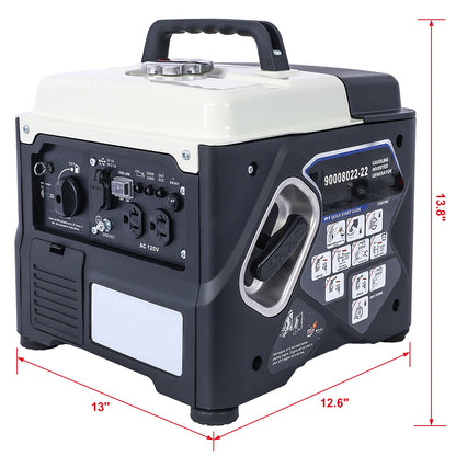 Portable Inverter Generator 1200W Ultra-Quiet Gas Powered Lightweight