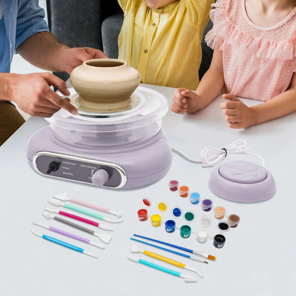 Pottery Wheel Machine, 24W Electric Pottery Wheel Kit with Sculpting Tools