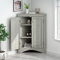 Oak Triangle Bathroom Storage Cabinet