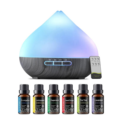 500ml Ultrasonic Air Humidifier Aromatherapy mist Essential Oil Diffuser