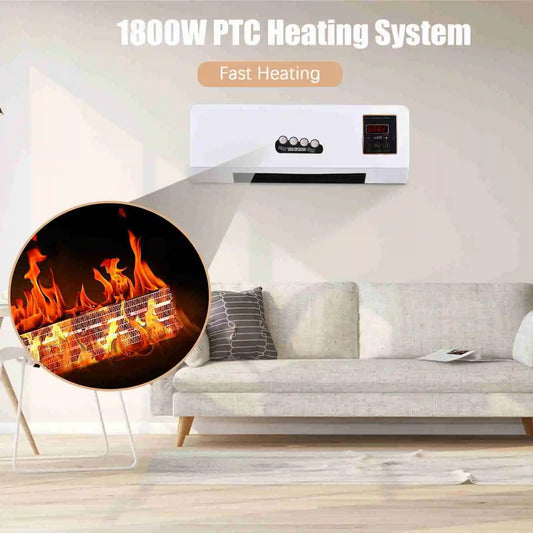 Heater Fan 2 in 1 Heating Nature Wind Timing Digital Display