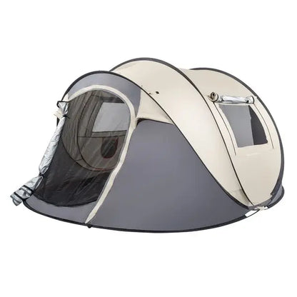 Camping Tent Boat Speed Open  Coffee Fiber Pole Polyester Fabric 110.24*39.37*47.24