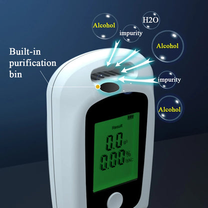 Alcohol Tester Digital Alcohol Detector LCD Display Breathalyzer Police Alcotester Professional Grade Accuracy Alcoholmeter New