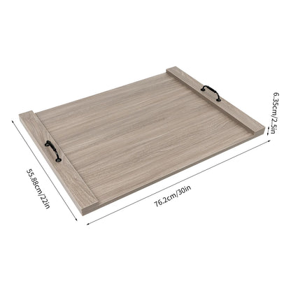 30 x 22" Large Solid Wood Noodle Board Stove Cover with Handle,
